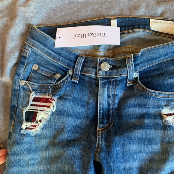 Rag & Bone Patch Hole Jeans - Picture 5 of 6